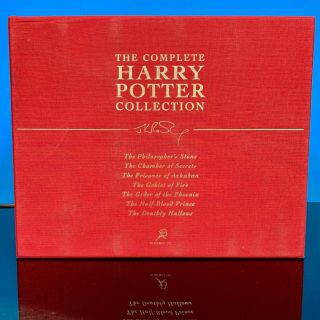 Harry Potter Deluxe Edition UK Bloomsbury Complete Set Hardback Books RARE LOGO 2