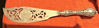 Absolutely Fantastic Lg 14 " Long Antique Ornate Silver Plate Fish Knife / Server