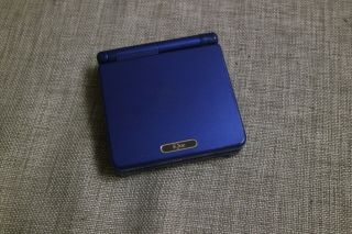 Ique Nintendo Game Boy Advance Sp Cobalt Blue Backlit Gameboy Rare Gba Ags - 101