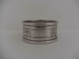 Lovely Solid Silver Napkin Ring Sheffield 1977