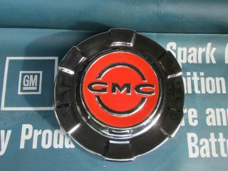 1962 1963 Gmc 3/4 1 Ton Pickup Truck Chrome Hub Cap Dog Dish 1500 2500 3500 Rare