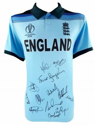 Signed England Cricket Shirt - World Cup Champions 2019 Rare,  Certificate