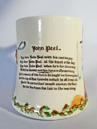 Stunning Antique Art Deco Crown Devon Fieldings John Peel Fox Musical Mug Cup 3