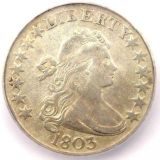 1803 Draped Bust Half Dollar 50c - Icg Vf35 - Rare Certified Coin - $1,  380 Value