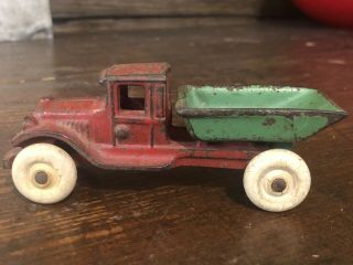 Antique Cast Iron Dump Truck Toy Arcade ? Kilgore ?other? Paint