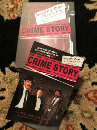 Crime Story• Season 1• 1986• By Michael Mann• 5 Dvd Box Set• 2003 Rare