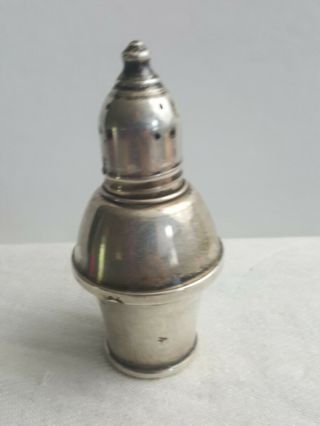 Sterling Silver Pepper Shaker Glass Lined | By Duchin Creation