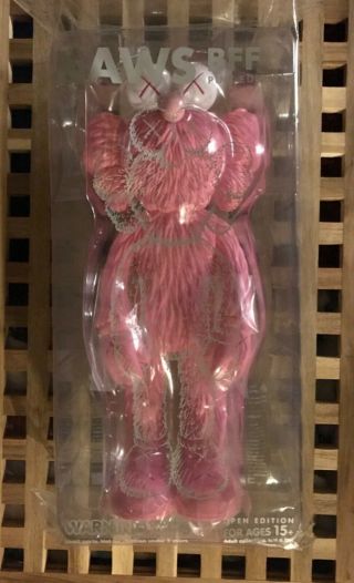 KAWS BFF Pink Limited Edition Vinyl Figure Open Edition.  Authentic 2