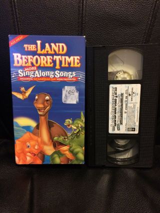 The Land Before Time: More Sing - Along Songs Rare Vhs,  1999 Oop An American Tail