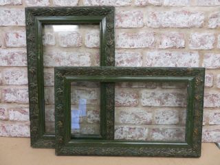 Really Old Picture Frame Art Nouveau Pair Fit 15 Inch X 8 " Painting