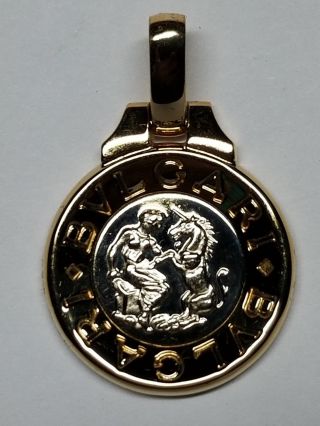 Bvlgari Pendant Power Of Zodiac Astrology 18k Gold Rare