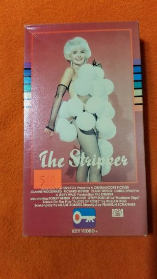 The Stripper Vhs Key Video Rare Joanne Woodward Richard Beymer B&w