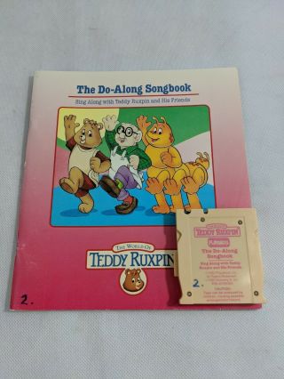 Vintage Teddy Ruxpin - The Do - Along Songbook - Book And Tape 1992
