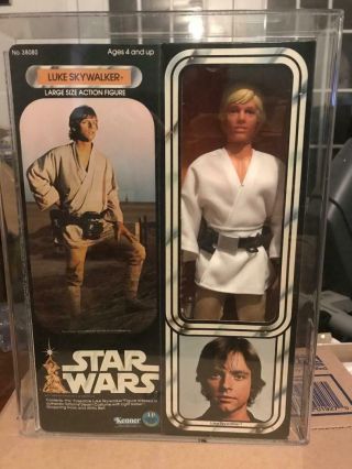 Vintage Star Wars 1978 Kenner Luke Skywalker 12 Inch Misb Afa 85 Museum