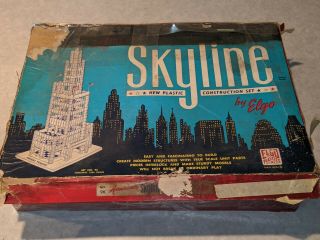 Elgo Skyline Vintage 1950s/1960s Plastic Construction Building Set No.  96 Rare
