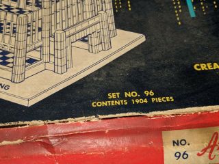 ELGO SKYLINE Vintage 1950s/1960s Plastic Construction Building Set No.  96 RARE 2