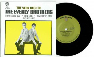 The Everly Brothers - The Very Best Of - Rare 7 " 45 E.  P Vinyl Record W Pict Slv