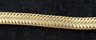 Gold Coloured Gilt Metal Vintage Art Deco Antique Chain Necklace A