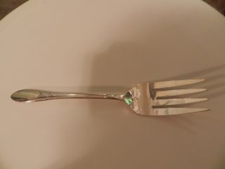 Silver Plated Oneida Community Lady Hamilton Serving Meat Fork 8 - 1/2 " Exc