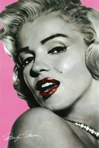 Marilyn Monroe Poster Pink Rare Hot 24x36