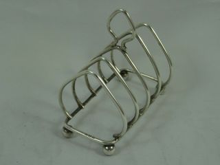 Smart Solid Silver Toast Rack,  1924,  38gm