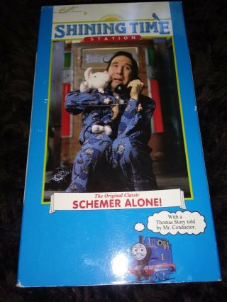 Shining Time Station Schemer Alone Vhs Great Cond Rare Video Tape