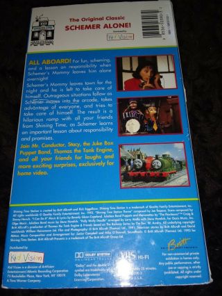 Shining Time Station Schemer Alone VHS Great Cond Rare Video Tape 2