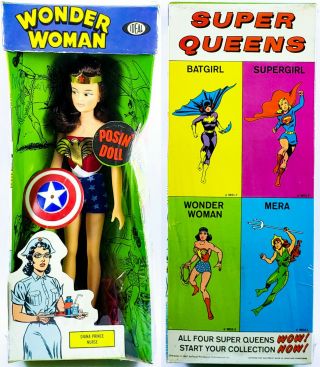 1967 Ideal Queens Wonder Woman Vintage Misb Rare Captain Action Htf