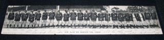 Rare 1908 St.  Loui Browns Tr - Fold Team Postcard Rube Waddell & Bobby Wallace