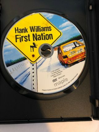 DVD HANK WILLIAMS FIRST NATION VERY RARE Good Shape 2006 Region 1 3