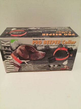 Innotek Pro Beeper Collar Model Pb - 500 Open Box Rare
