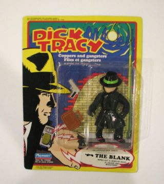Rare Vintage 1990 Playmates Dick Tracy The Blank Canada Exclusive Htf Moc