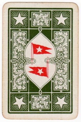 Playing Cards Single Card Old Antique Wsl White Star Line Advertising 1