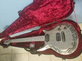 Rare Ogre Magnesium Metal 6 String Electric Guitar W/ Hardshell Case