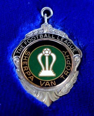 Rare Football Medal.  Wolverhampton Wanderers Sherpa Van Trophy Winners 1987 - 88