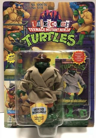 Tmnt Teenage Mutant Ninja Turtles 1994 Undercover Michelangelo Mike Rare Grail