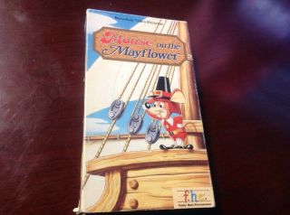 Rankin/bass Mouse On The Mayflower Thanksgiving Vhs Video Animated Rare