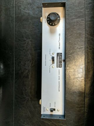 Vintage Shure M62v Level - Loc Audio Level Controller Leveling Compressor Rare