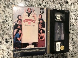 PORKY ' S II 2 THE NEXT DAY RARE 1ST CBS/FOX DRAWER BOX VHS 1983 COMEDY SLEAZE 2