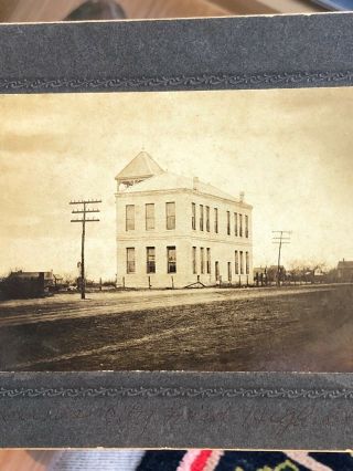 Rare Early 1900’s Photo Of Karnes City Texas High School Building