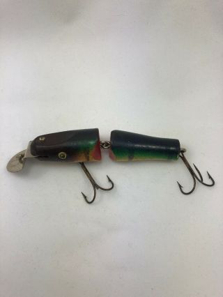 Lucky Strike Bait Jointed Minnow Lure Marked Lip Old Lure