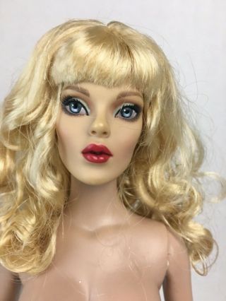 Rare Pin Up Convention Wigged Blond Curly Hair Nude Doll Only Tyler Tonner