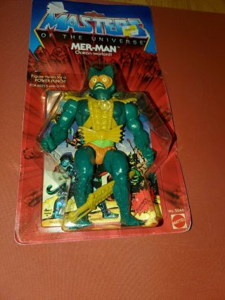 8 Back Merman Moc He - Man Motu 1982 Vintage