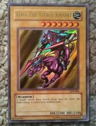 Yugioh Gaia The Fierce Knight Card Ultra Rare Lob - 006