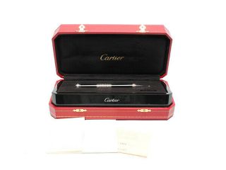 Limited Edition 2000 Cartier Clock Ballpoint Pen Calender Silver St190004 Rare