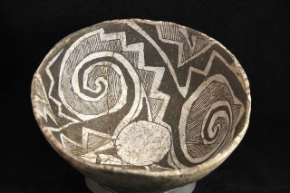 Anasazi Puerco Black on White Bowl Published Indian pottery,  artifacts,  rare 2