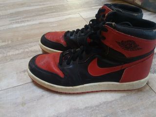 Rare Nike Michael Air Jordan 1 High Og Shoes,  1984 1985,  Size 11