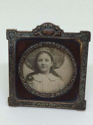 Antique Victorian Miniature Photo Frame - Tiny Exquisite Frame With Easel Back