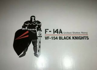 1/18 Jsi Merit Navy F - 14a Tomcat Black Knights Vf - 154 With F - 14b/d