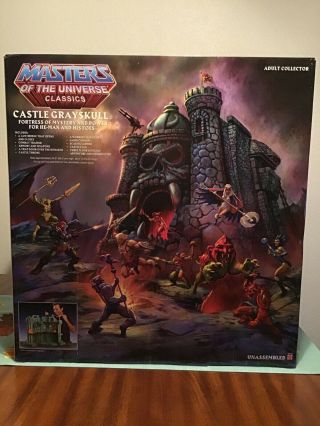Mattel Castle Grayskull Playset Misb Includes Mailer Motu Classics He - Man
